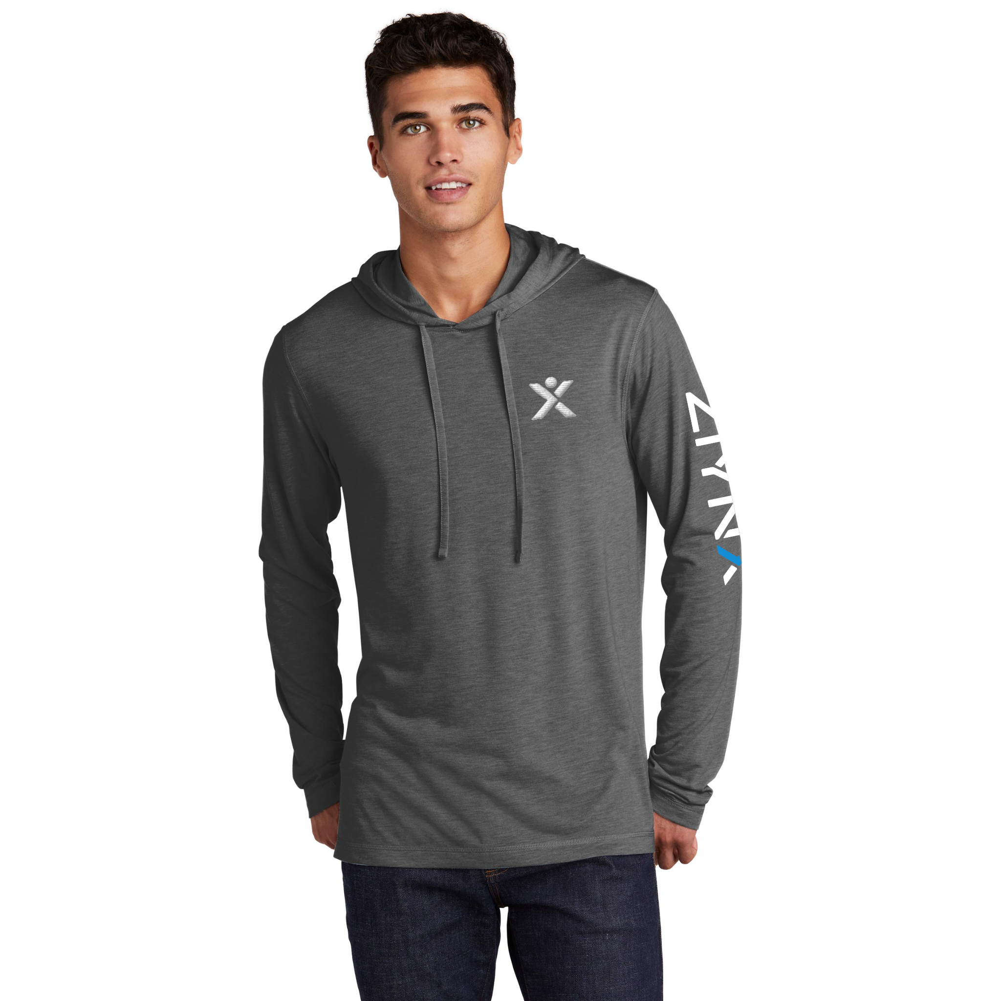 Men's Gamer Tri-Blend LS Hooded T